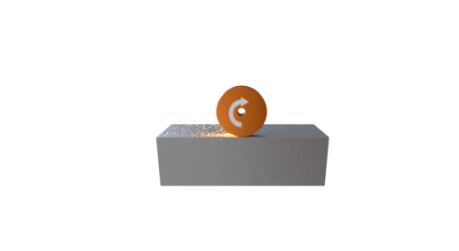Novigrind animation for machine menu